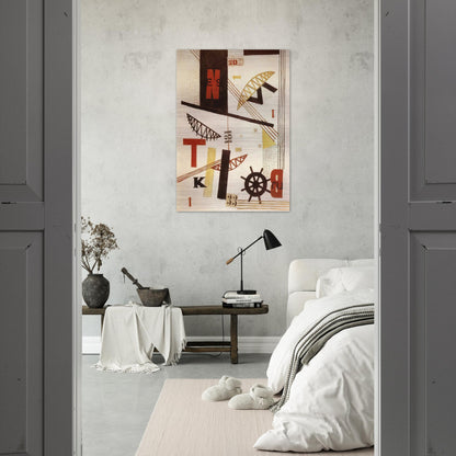 Hidak Bridges - Laszlo Moholy-Nagy Brushed Aluminum Print - 70x100 cm / 28x40 inches | Laszlo Moholy-Nagy Aluminum Print | Laszlo Moholy-Nagy Prints