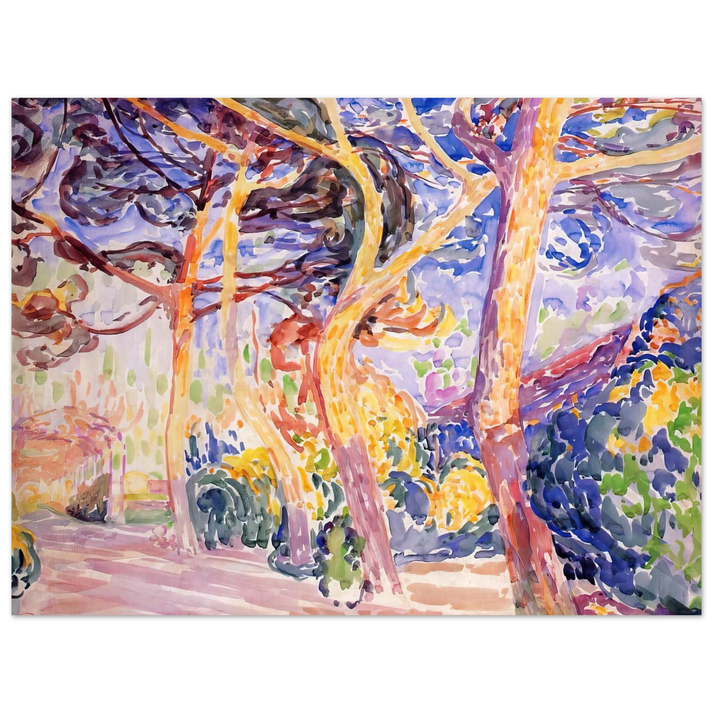 Henri-Edmond Cross - Under the Pines  75x100 cm / 30x40inches Fine Art Poster