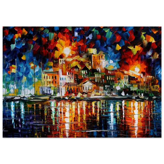 Leonid Afremov - Leonid Afremov Brushed Aluminum Print - 70x100 cm / 28x40 inches | Leonid Afremov Aluminum Print | Leonid Afremov Prints
