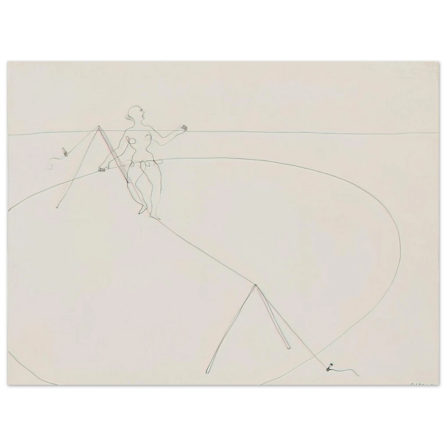Alexander Calder - TIGHTROPE WALKER 1932 Fine Art Poster