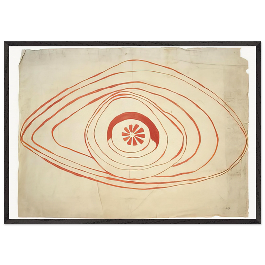 UNTITLED 1 N3 - Louise Bourgeois 70x100 cm / 28x40 inches Framed Art Print – Black Wooden Frame