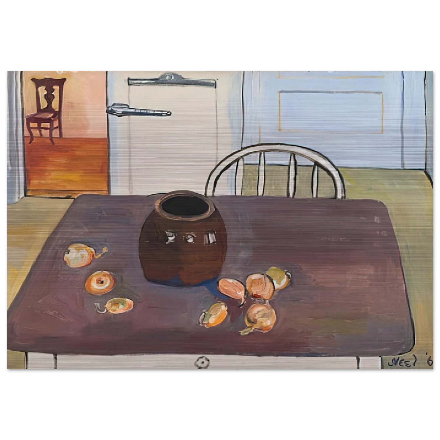 Still Life Spring Lake - Alice Neel Brushed Aluminum Print - 70x100 cm / 28x40 inches | Alice Neel Aluminum Print | Alice Neel Prints