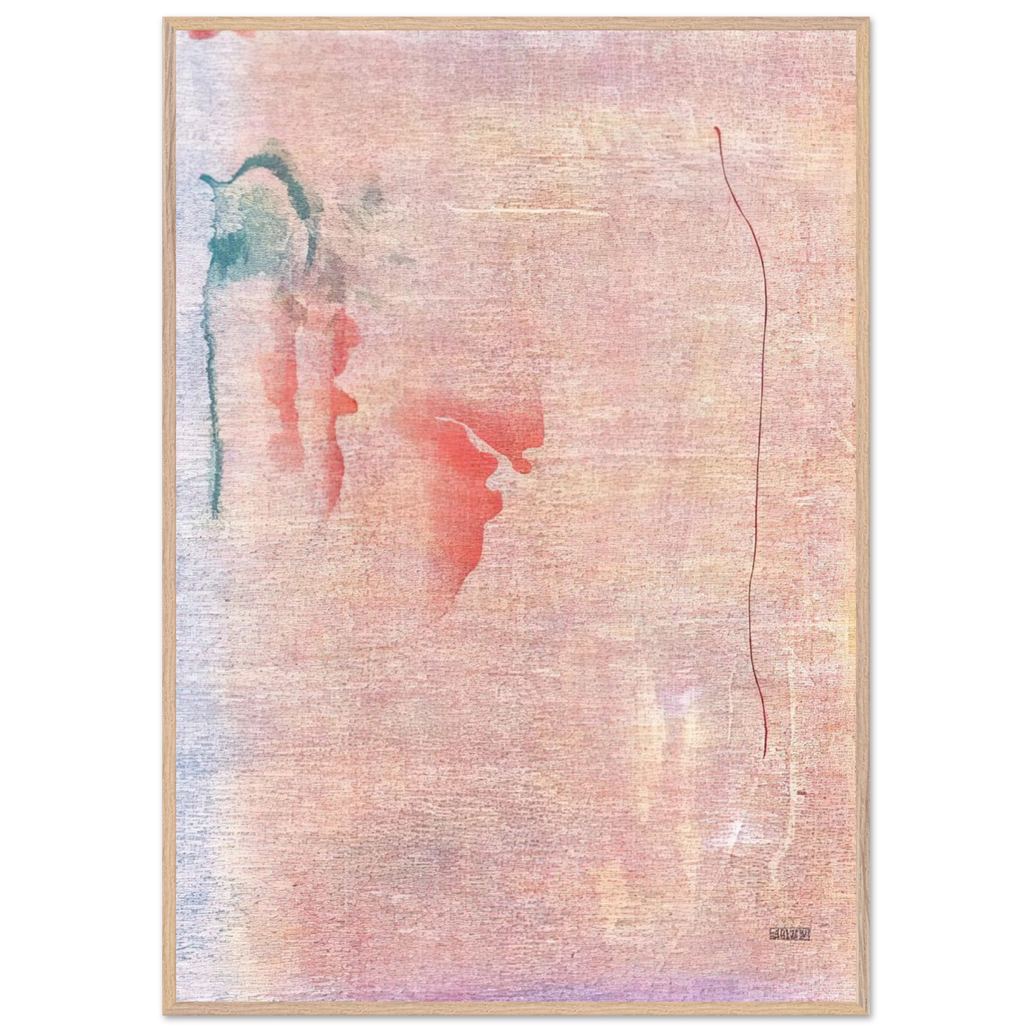 Helen Frankenthaler - Cedar Hill - 1983 Wall art - A3 (29.7 x 42  cm) - Premium Wooden Framed Poster With Fine Art Paper-canvas - White frame
