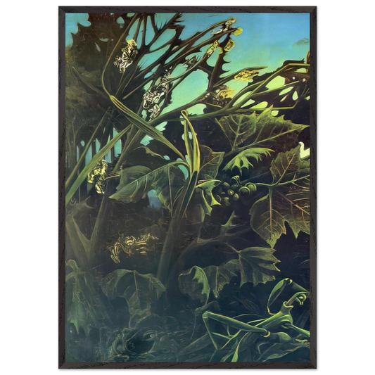 Lust for life - Max Ernst 70x100 cm / 28x40 inches Framed Art Print – Black Wooden Frame