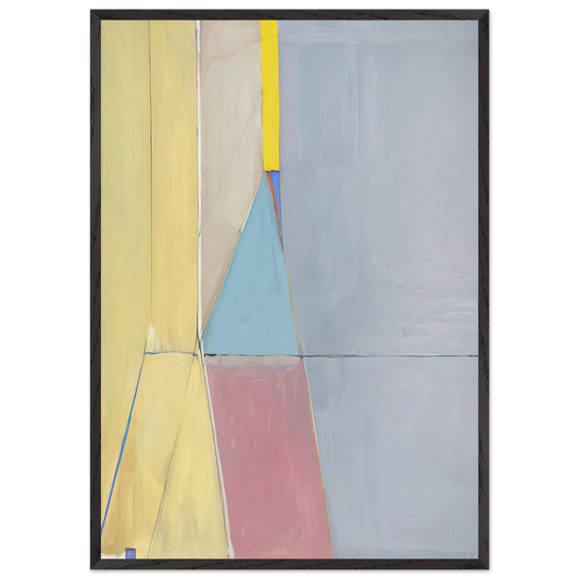 Ocean Park 21 - Richard Diebenkorn 70x100 cm / 28x40 inches Framed Art Print – Black Wooden Frame