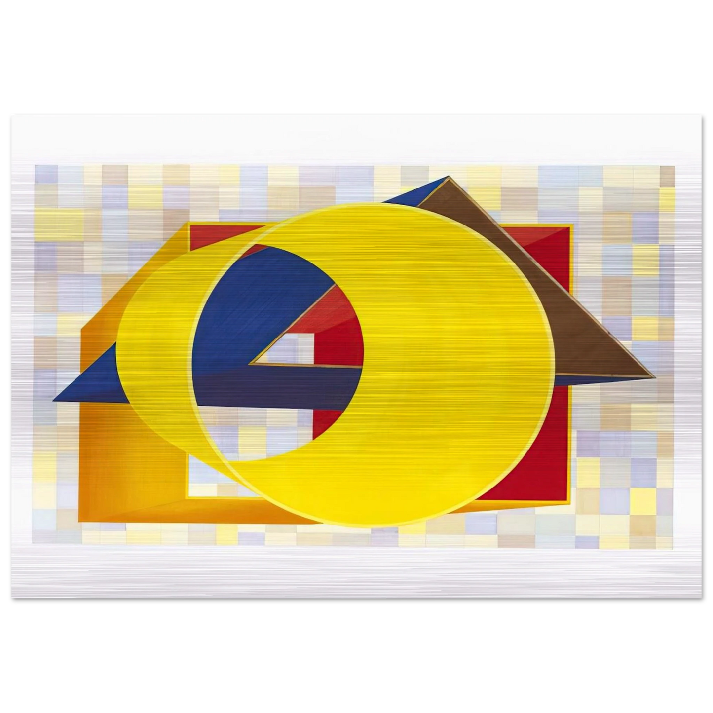 Prime Moments II - Al Held Brushed Aluminum Print - 70x100 cm / 28x40 inches | Al Held Aluminum Print | Al Held Prints