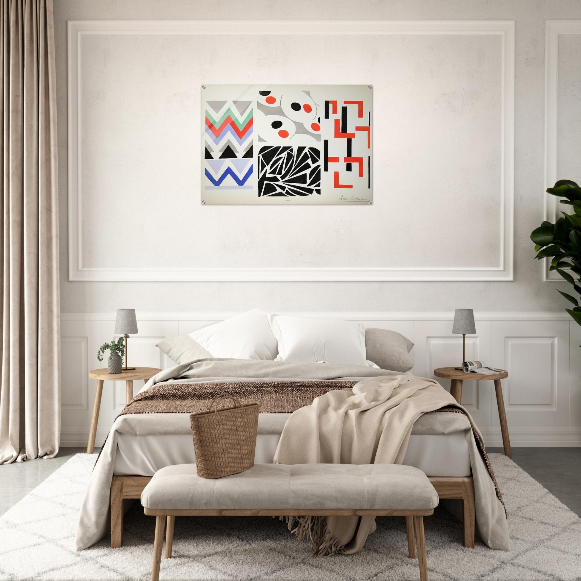HER PAINTINGS HER OBJECTS - Sonia Delaunay Acrylic Print - 70x100 cm / 28x40″ inches