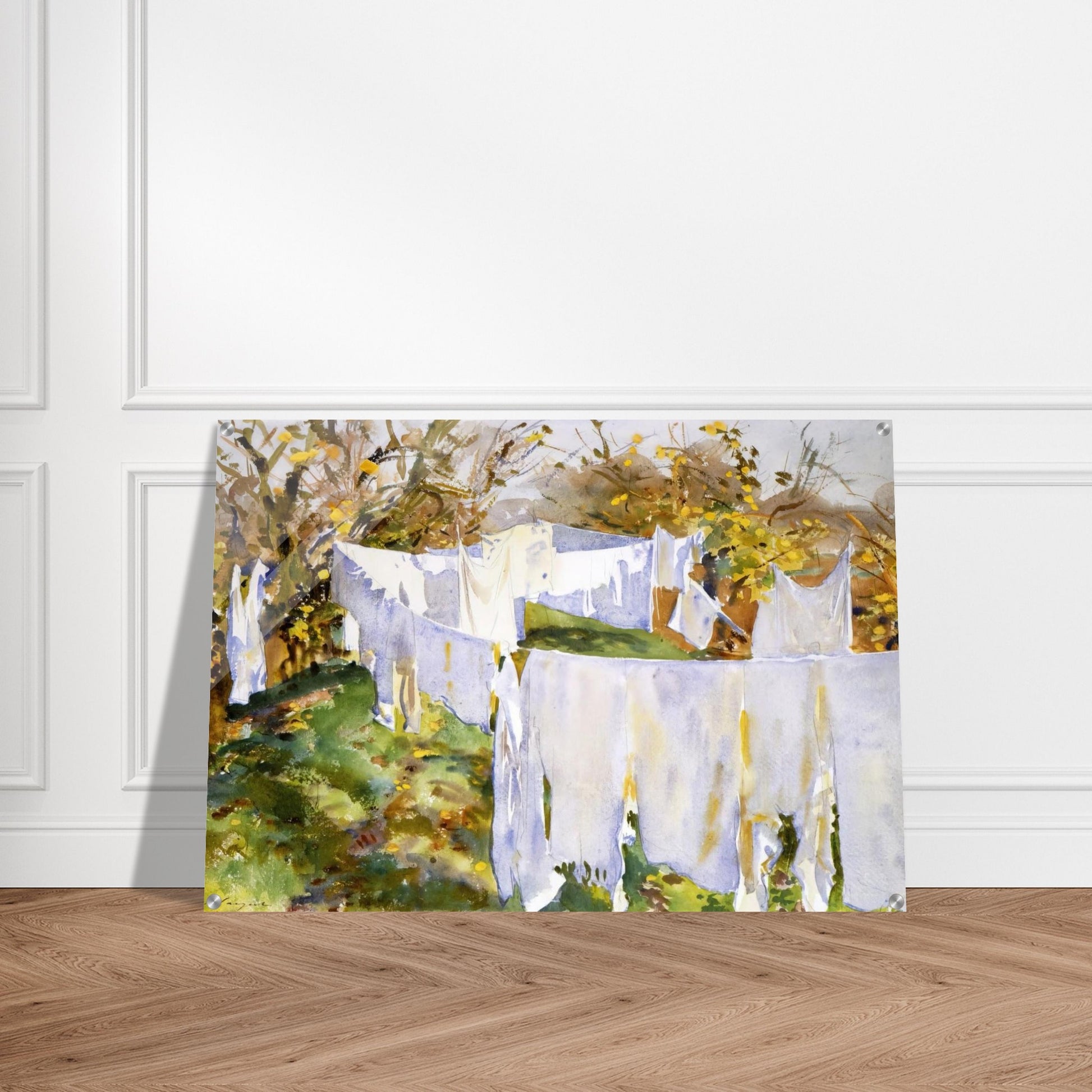 La Biancheria - John Singer Sargent Acrylic Print - 70x100 cm / 28x40″ inches | John Singer Sargent Wall Art | John Singer Sargent Prints
