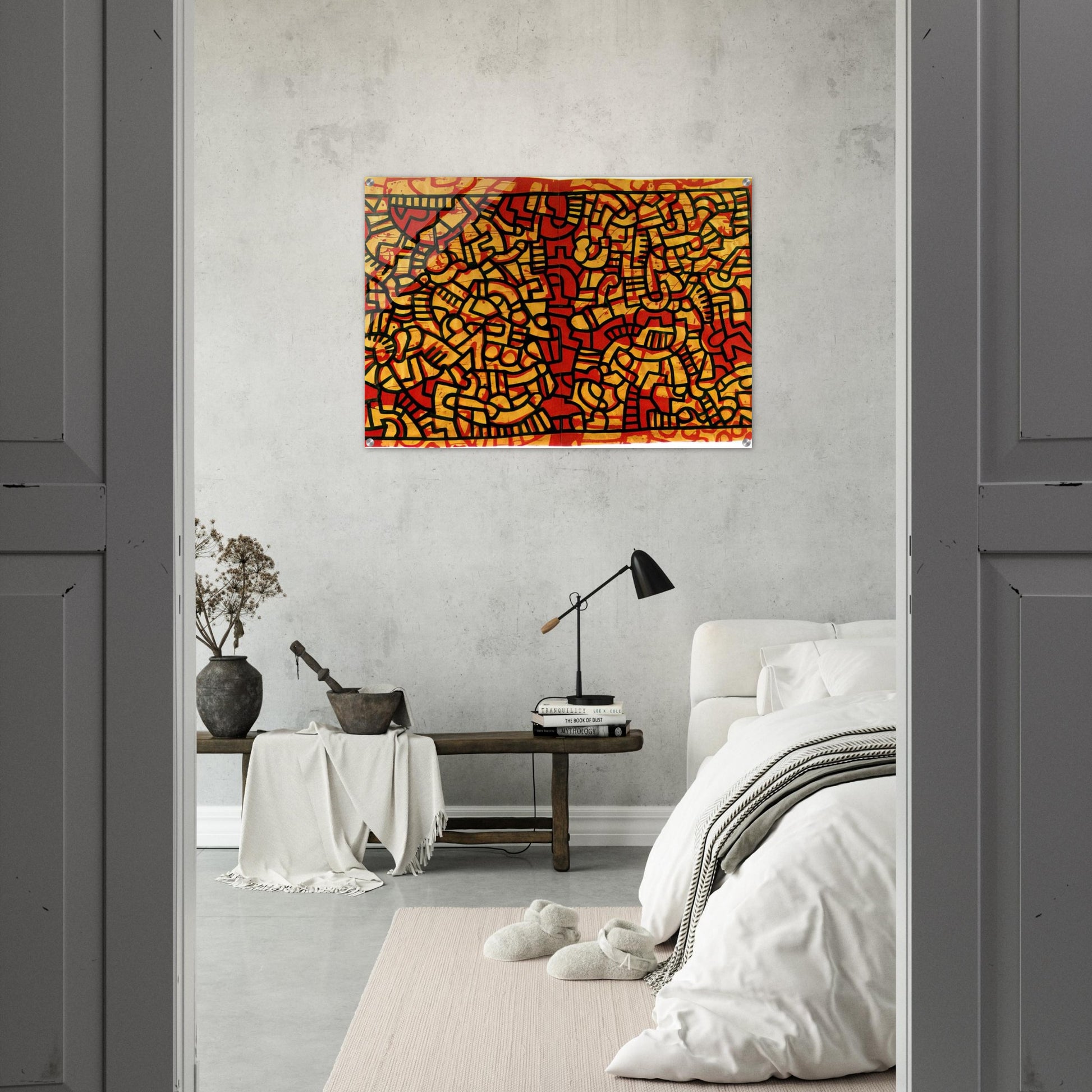 UNTITLED 1979 - Keith Haring Acrylic Print - 70x100 cm / 28x40″ inches | Keith Haring Wall Art | Keith Haring Prints