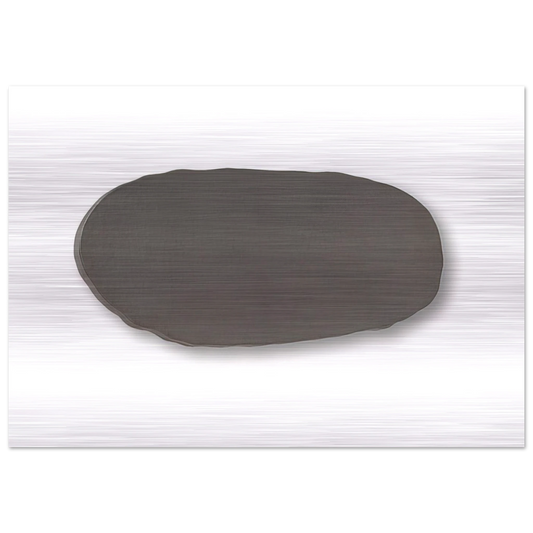 Graue Scheibe - 1970 - Blinky Palermo Brushed Aluminum Print - 70x100 cm / 28x40 inches | Blinky Palermo Aluminum Print | Blinky Palermo Prints