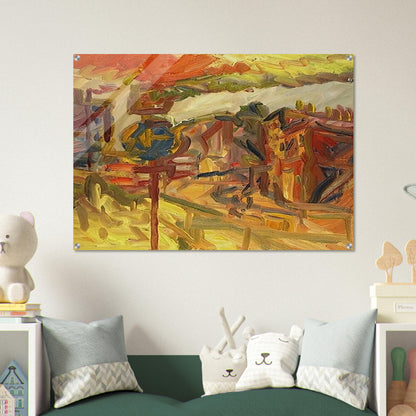 THE AWNING - Frank Auerbach Acrylic Print - 70x100 cm / 28x40″ inches