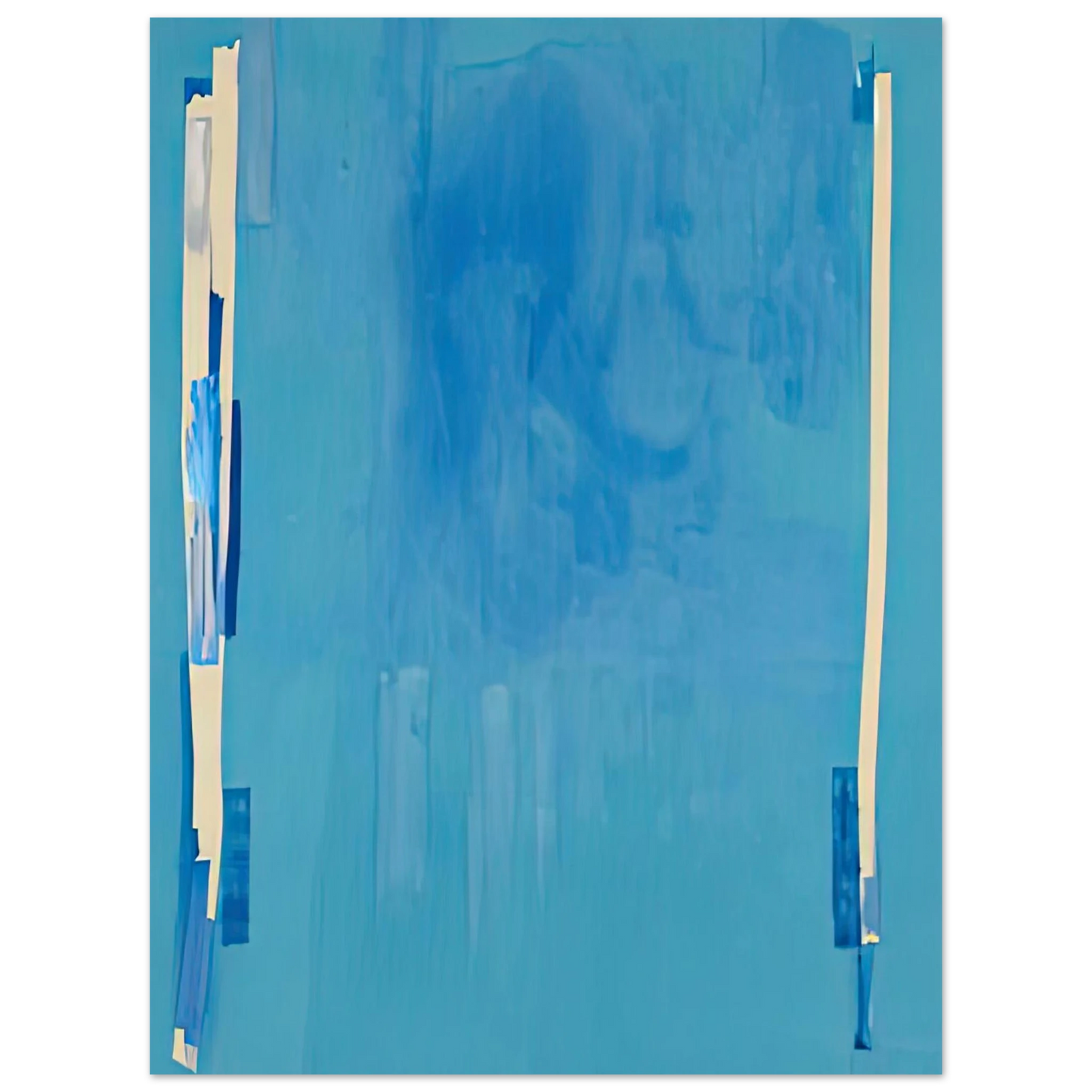 Helen Frankenthaler - Blue Bellows, 1976- Wall Art - 21x29.7 cm / 8x12" - Fine Art Poster-canvas - -
