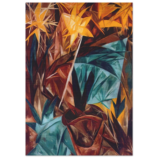 Rayonist lilies - 1913 - Natalia Goncharova Brushed Aluminum Print - 70x100 cm / 28x40 inches | Natalia Goncharova Aluminum Print | Natalia Goncharova Prints