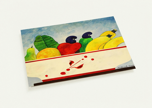Cesta Com Frutas - 1998 By Aldemir Martins Pack of 10 Post Cards | Aldemir Martins Post Cards | A6 (10.5 x 14.8 cm) - 4.1 x 5.8 inches