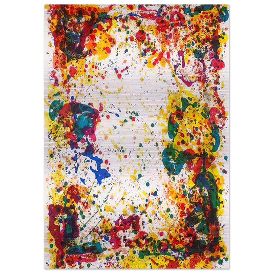 Freshet - Sam Francis Brushed Aluminum Print - 70x100 cm / 28x40 inches | Sam Francis Aluminum Print | Sam Francis Prints