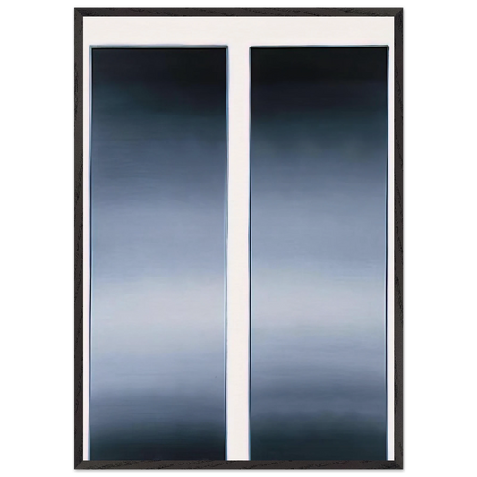 PASSAGE - Gerhard Richter 70x100 cm / 28x40 inches Framed Art Print – Black Wooden Frame
