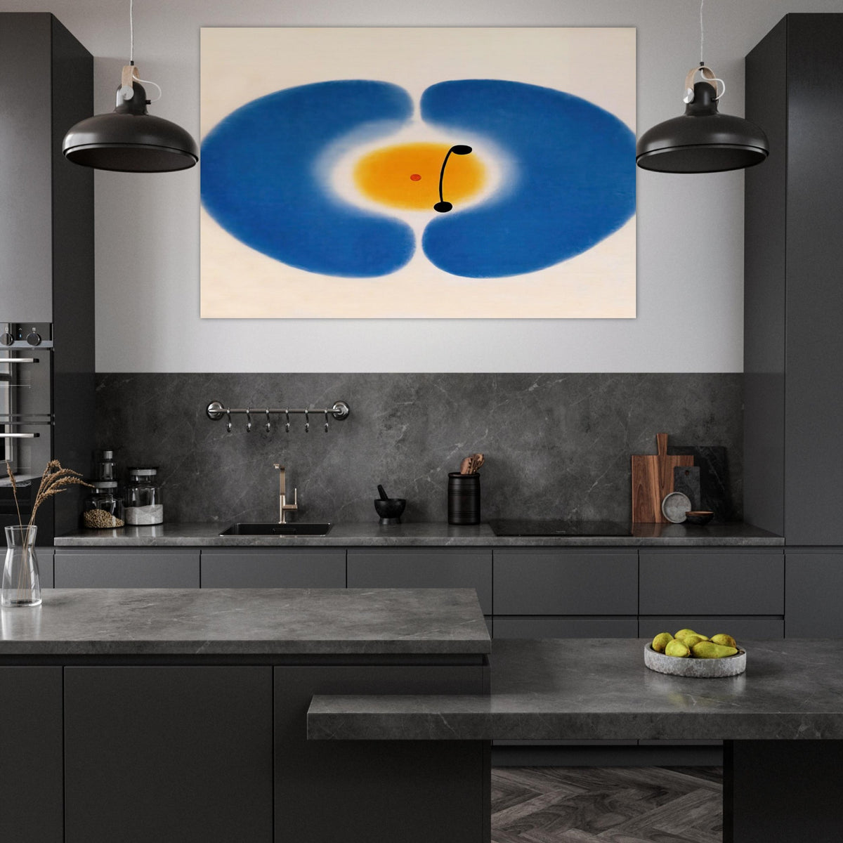 Blue Mandala - 1978 - Victor Pasmore Art Prints - 100x150 cm / 40x60″ inches | Victor Pasmore Poster | Victor Pasmore Prints