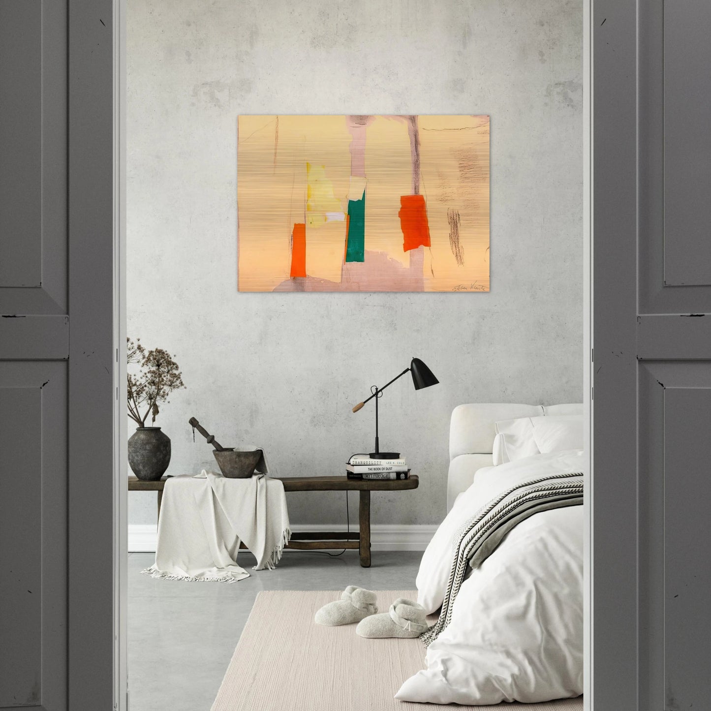 UNTITLED 1998 - Esteban Vicente Brushed Aluminum Print - 70x100 cm / 28x40 inches | Esteban Vicente Aluminum Print | Esteban Vicente Prints