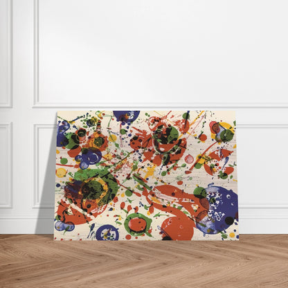 Untitled  from Pasadena Box   Lembark L60  - Sam Francis Brushed Aluminum Print - 70x100 cm / 28x40 inches | Sam Francis Aluminum Print | Sam Francis Prints