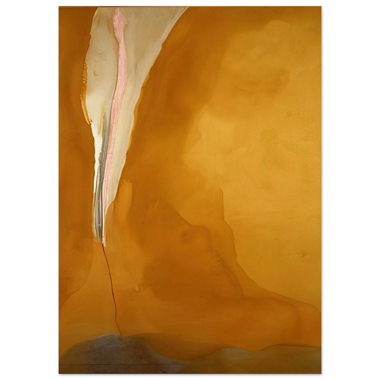 Helen Frankenthaler - Coral Wedge - 1972 Wall art - 70x70 cm / 28x28 inches - Fine Art Poster-canvas - -