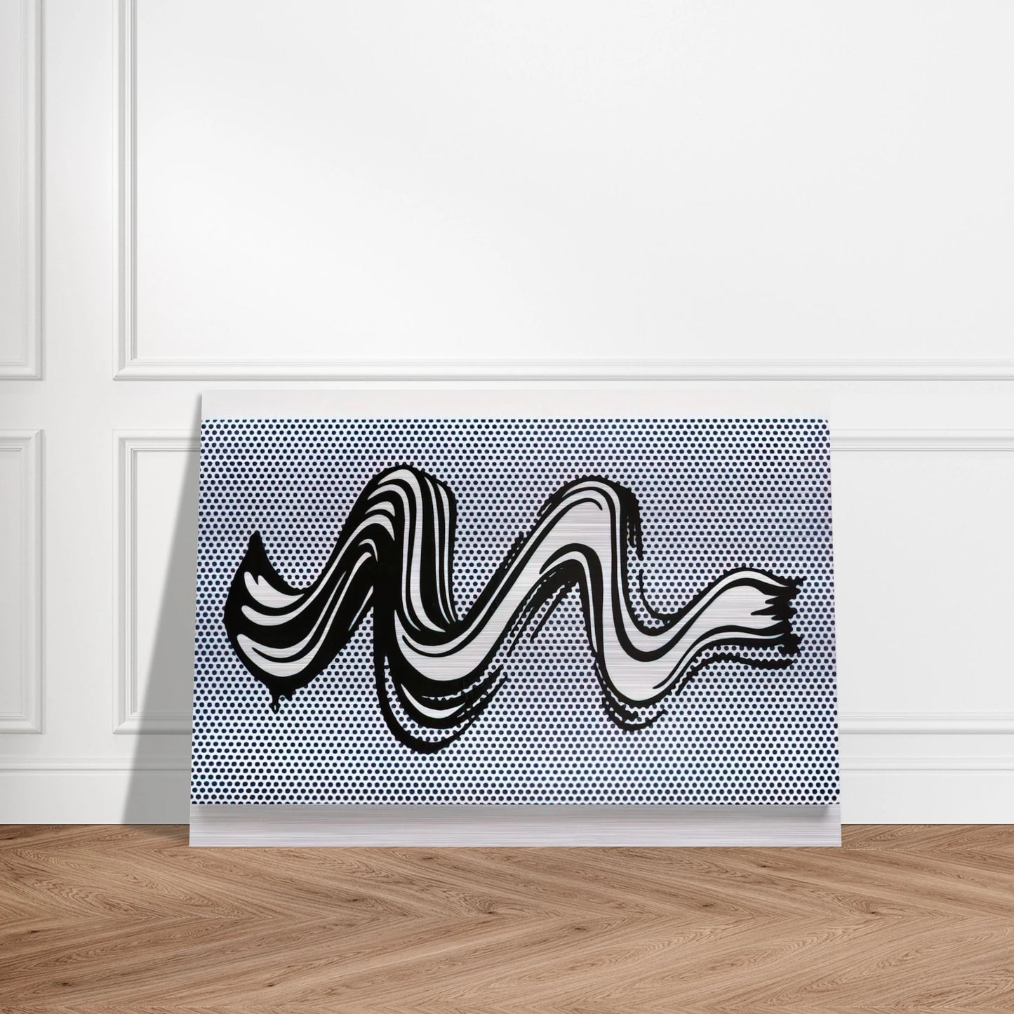 BRUSHSTROKE 1965 - Roy Lichtenstein Brushed Aluminum Print - 70x100 cm / 28x40 inches | Roy Lichtenstein Aluminum Print | Roy Lichtenstein Prints