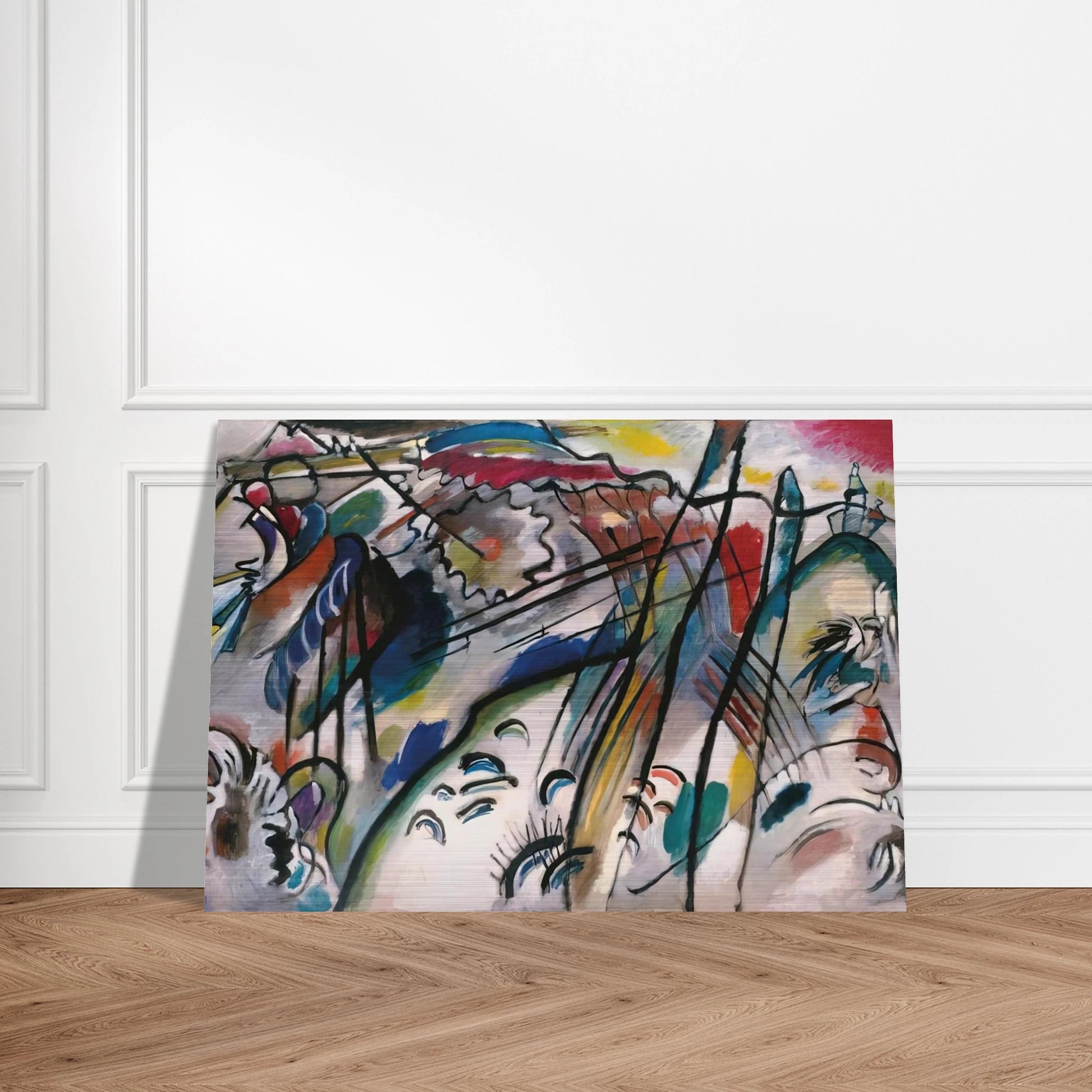 IMPROVISATION 28 SECOND VERSION 1912 - Wassily Kandinsky Brushed Aluminum Print - 70x100 cm / 28x40 inches | Wassily Kandinsky Aluminum Print | Wassily Kandinsky Prints