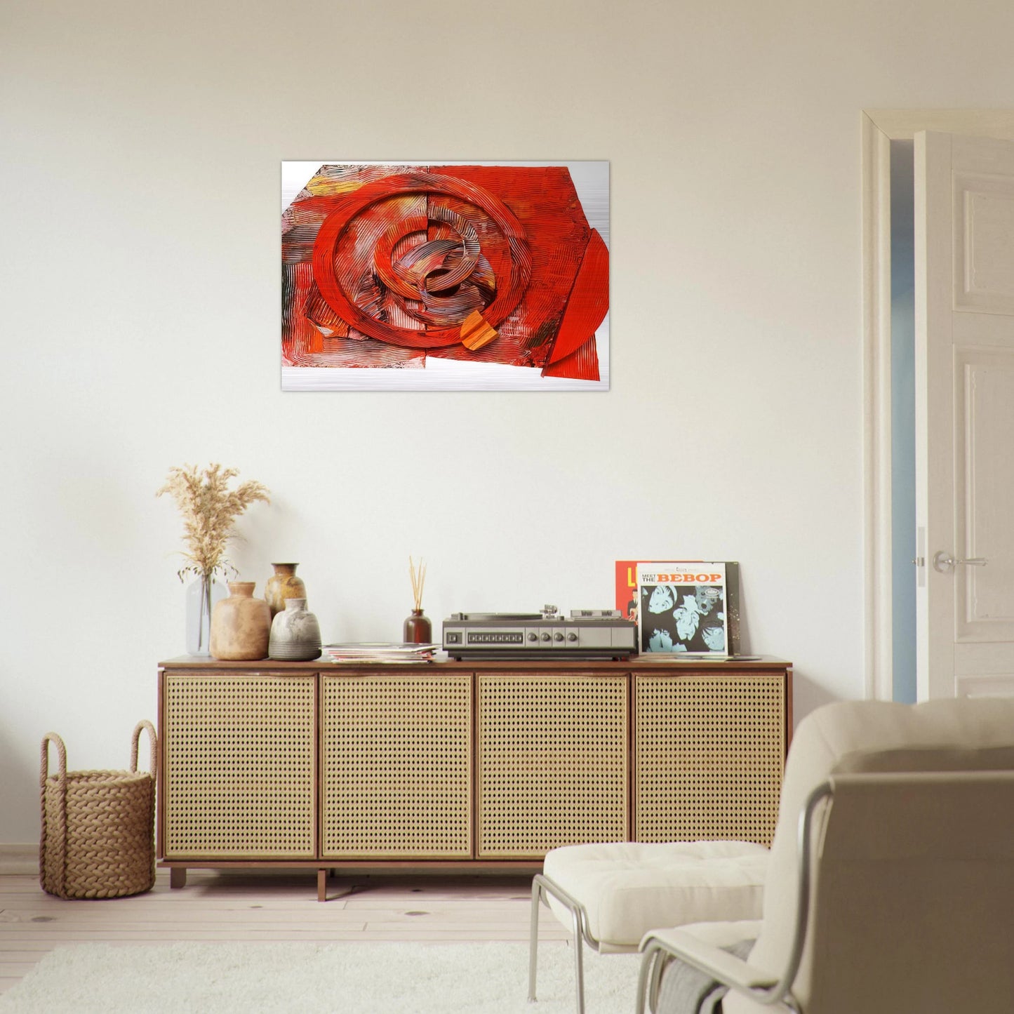Waking Up - Sam Gilliam Brushed Aluminum Print - 70x100 cm / 28x40 inches | Sam Gilliam Aluminum Print | Sam Gilliam Prints