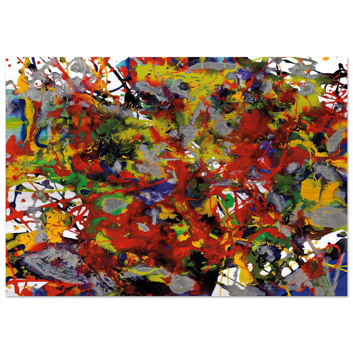 Untitled  SFP94-29  SFF 1708 é'" - Sam Francis Brushed Aluminum Print - 70x100 cm / 28x40 inches | Sam Francis Aluminum Print | Sam Francis Prints