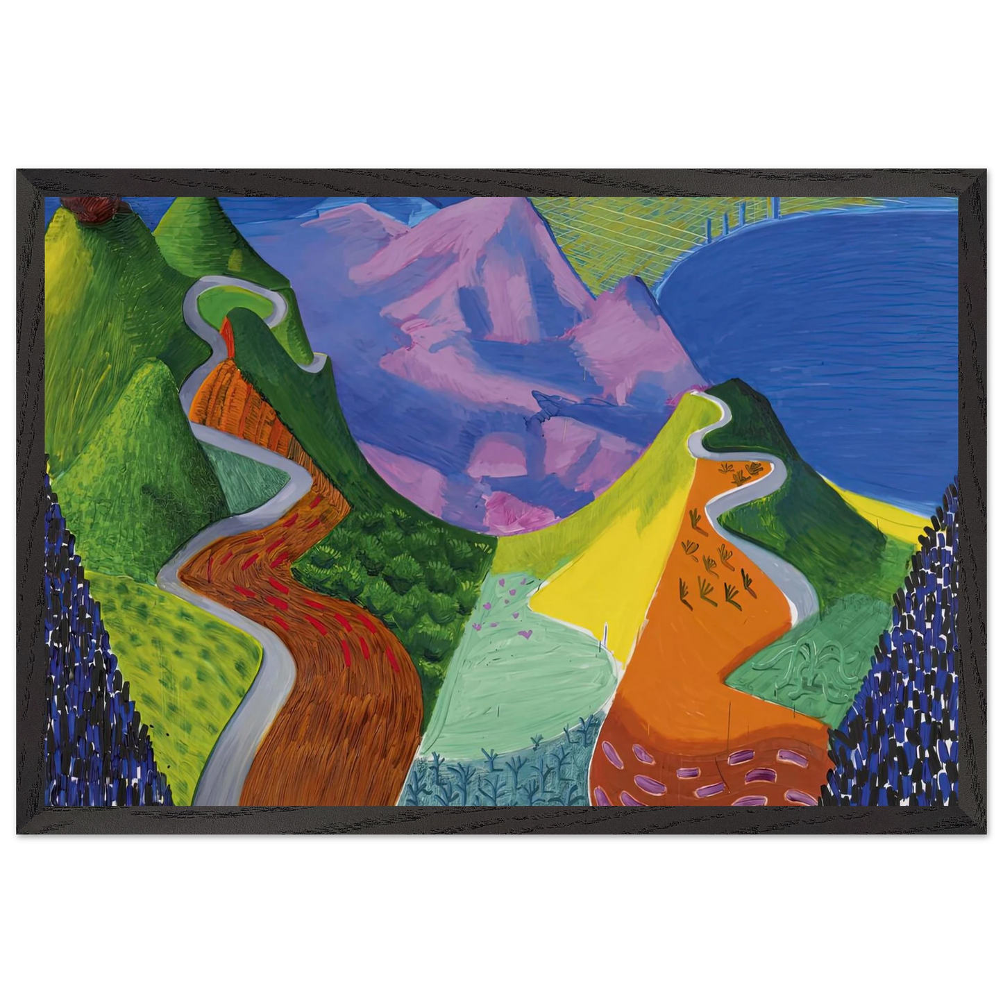 David Hockney - David Hockney Wall art - 70x100 cm / 28x40 inches - Fine Art Poster-canvas - -
