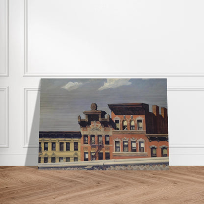 From Williamsburg Bridge - Edward Hopper Brushed Aluminum Print - 70x100 cm / 28x40 inches | Edward Hopper Aluminum Print | Edward Hopper Prints