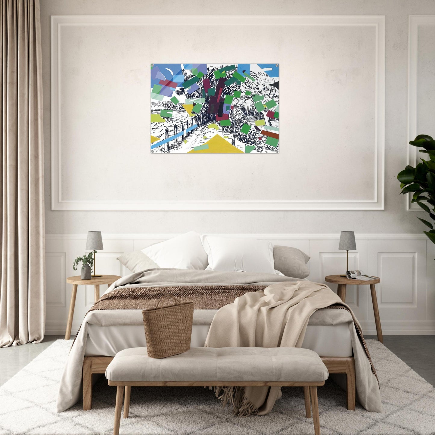 Polish Landscape - 2006 - Wojciech Fangor Acrylic Print - 70x100 cm / 28x40″ inches
