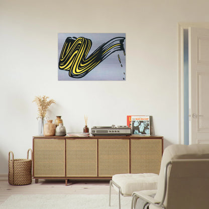 BRUSHSTROKE 1965 0 - Roy Lichtenstein Brushed Aluminum Print - 70x100 cm / 28x40 inches | Roy Lichtenstein Aluminum Print | Roy Lichtenstein Prints