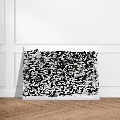 Untitled Chinese Ink Drawing - 1961 - Henri Michaux Brushed Aluminum Print - 70x100 cm / 28x40 inches | Henri Michaux Aluminum Print | Henri Michaux Prints