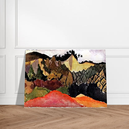 IN THE QUARRY - Paul Klee Brushed Aluminum Print - 70x100 cm / 28x40 inches | Paul Klee Aluminum Print | Paul Klee Prints