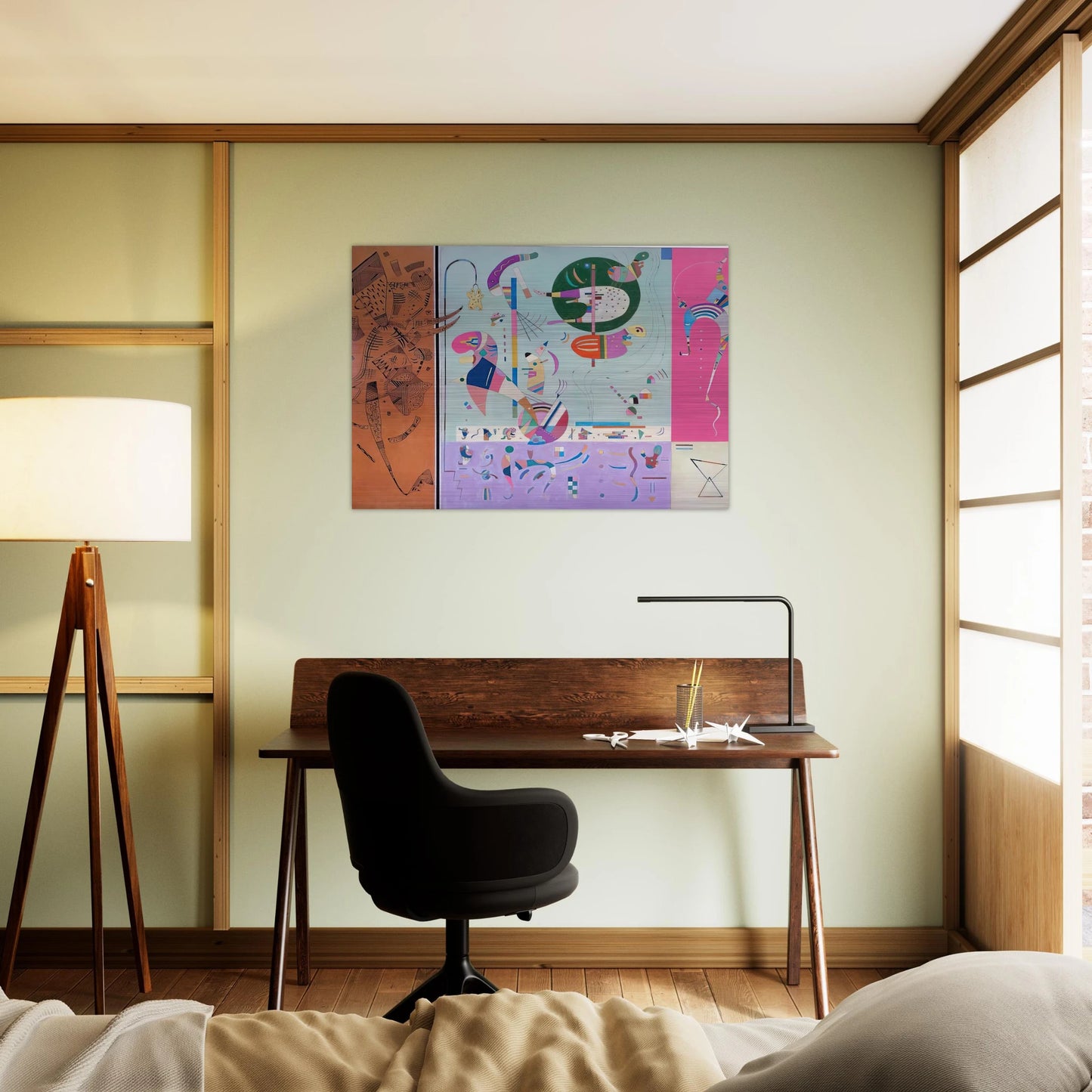 VARIOUS PARTS 1940 - Wassily Kandinsky Brushed Aluminum Print - 70x100 cm / 28x40 inches | Wassily Kandinsky Aluminum Print | Wassily Kandinsky Prints