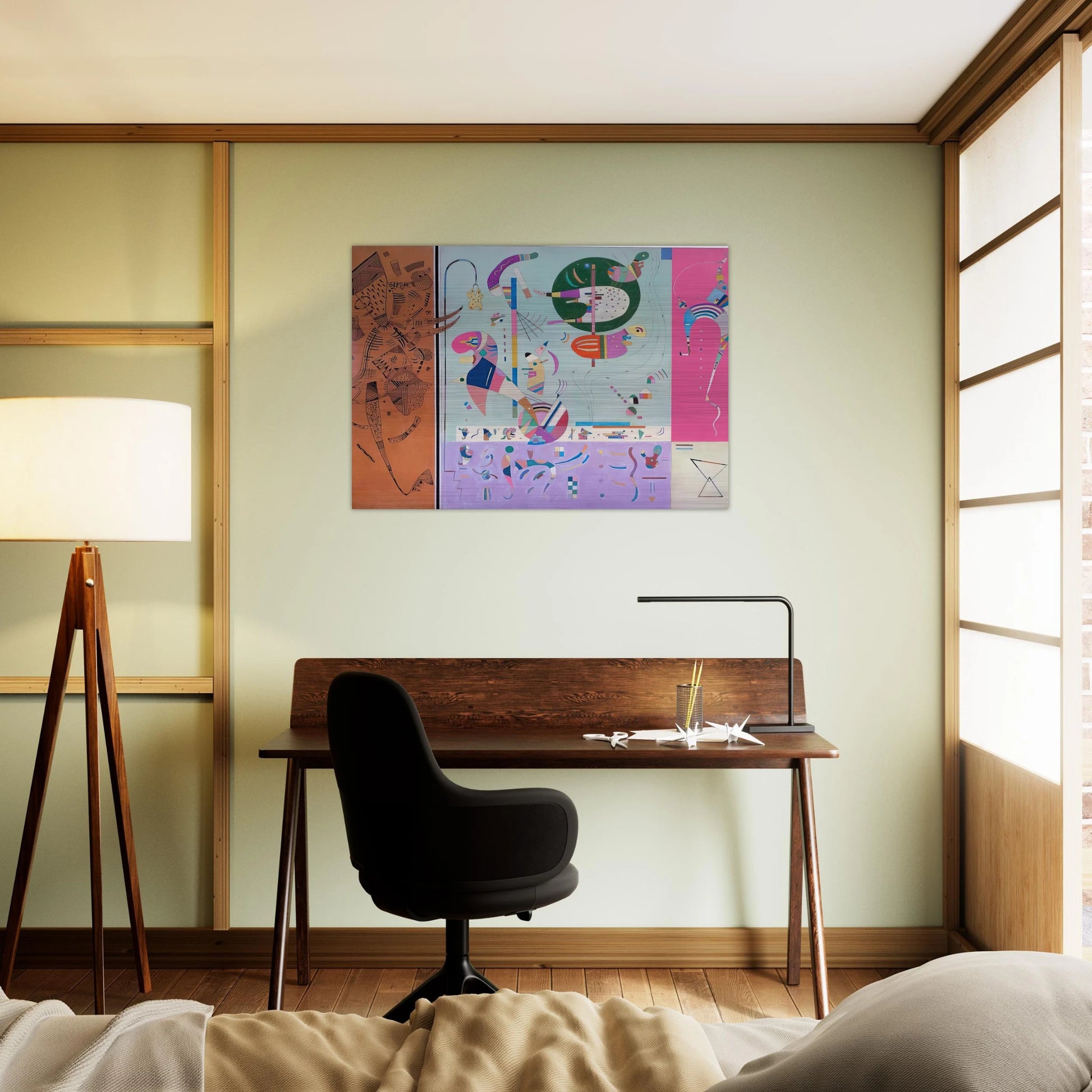 VARIOUS PARTS 1940 - Wassily Kandinsky Brushed Aluminum Print - 70x100 cm / 28x40 inches | Wassily Kandinsky Aluminum Print | Wassily Kandinsky Prints
