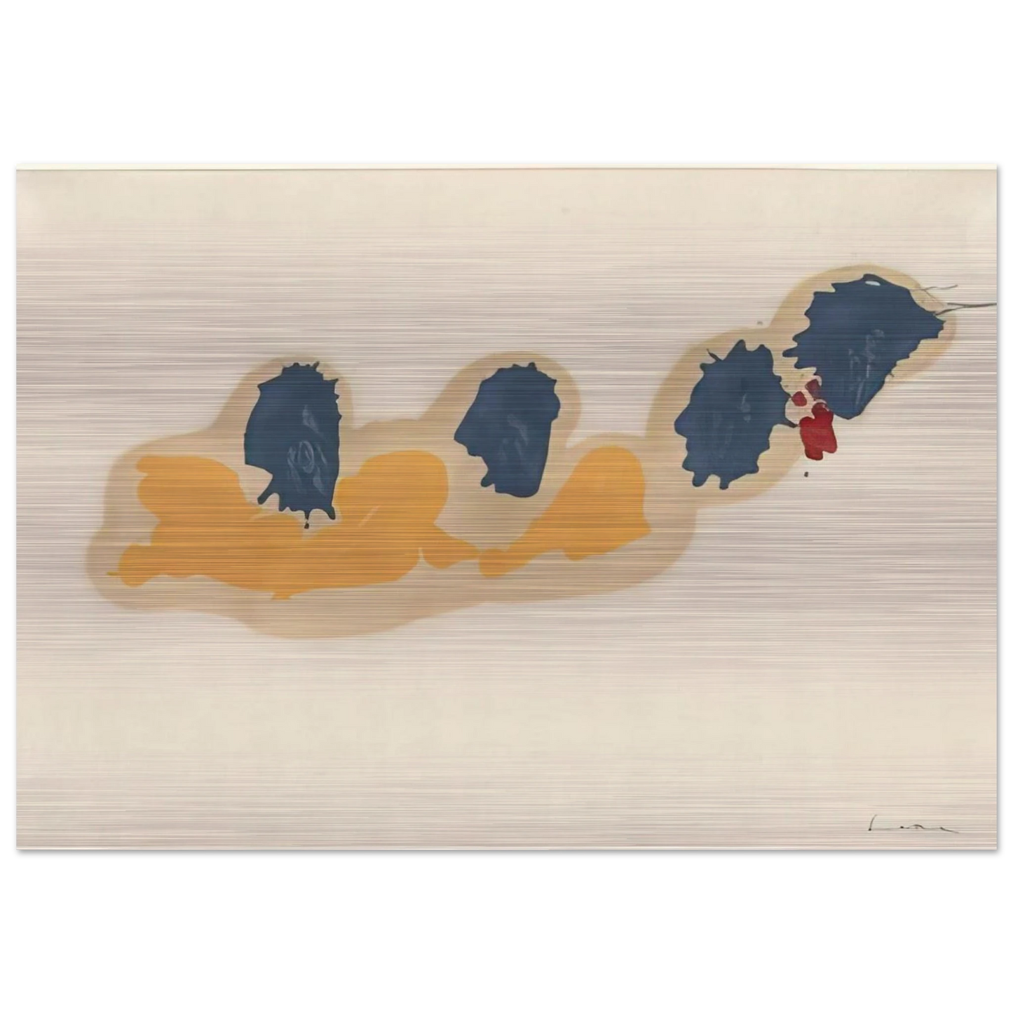 April IV - 1960 - Helen Frankenthaler Brushed Aluminum Print - 70x100 cm / 28x40 inches | Helen Frankenthaler Aluminum Print | Helen Frankenthaler Prints