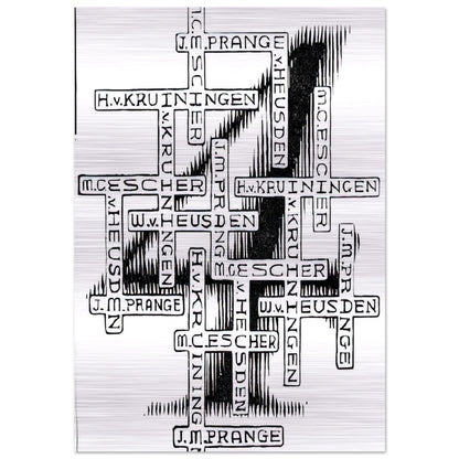 ESCHER (29) - MC Escher Brushed Aluminum Print - 70x100 cm / 28x40 inches | MC Escher Aluminum Print | MC Escher Prints