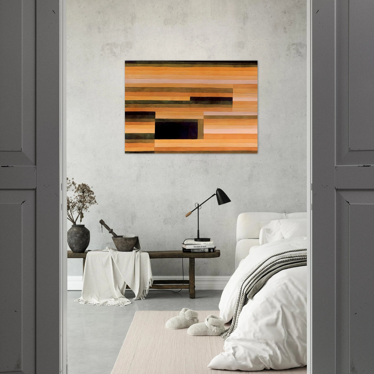 ROCK CHAMBER 1929 - Paul Klee Brushed Aluminum Print - 70x100 cm / 28x40 inches | Paul Klee Aluminum Print | Paul Klee Prints