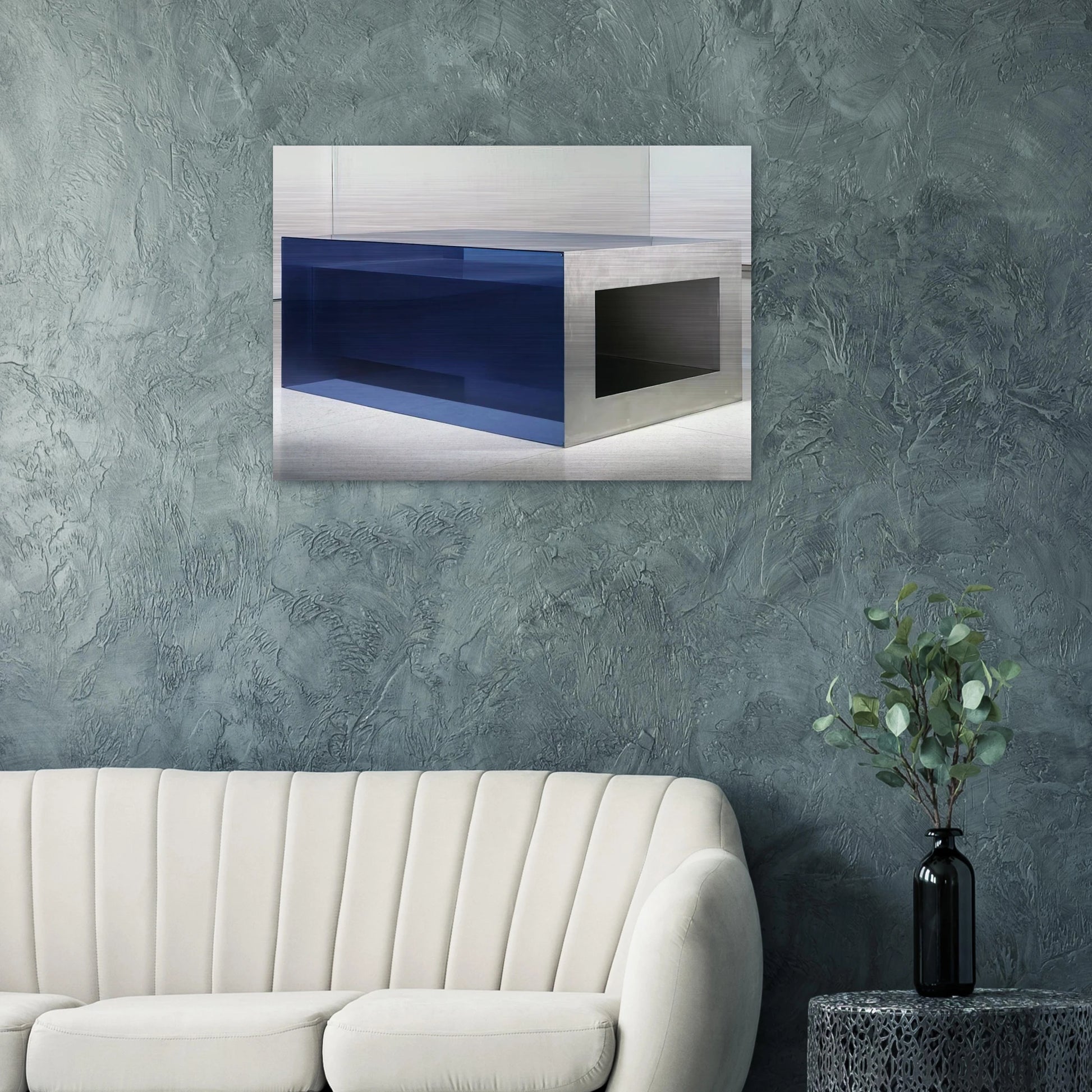 Untitled - 1968 - Donald Judd Brushed Aluminum Print - 70x100 cm / 28x40 inches | Donald Judd Aluminum Print | Donald Judd Prints