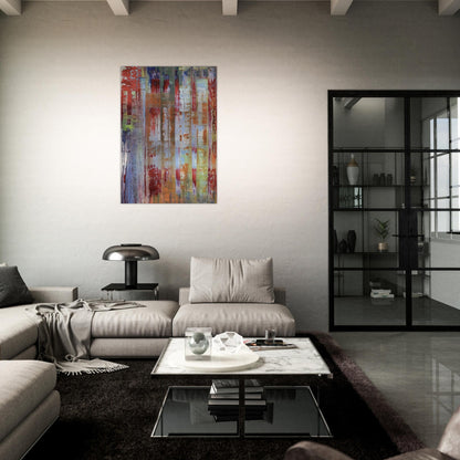 ABSTRACT BILDING - Gerhard Richter Brushed Aluminum Print - 70x100 cm / 28x40 inches | Gerhard Richter Aluminum Print | Gerhard Richter Prints