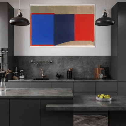Blues, Reds - 1969 - John Hoyland Art Prints - 100x150 cm / 40x60″ inches | John Hoyland Poster | John Hoyland Prints