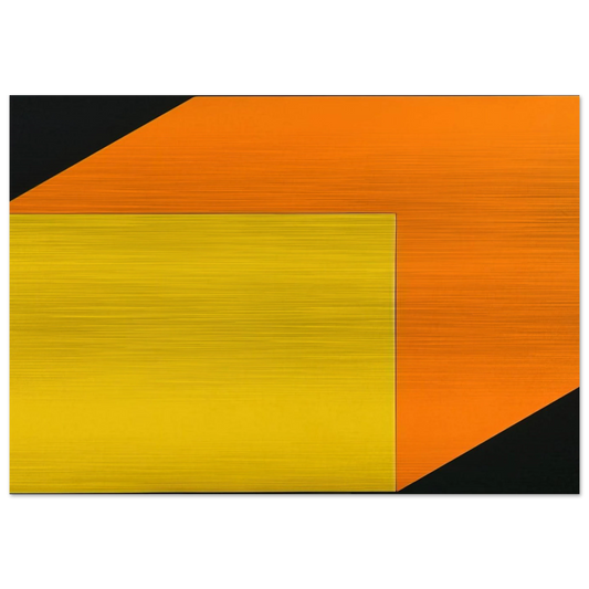 Yellow Orange - Ellsworth Kelly Brushed Aluminum Print - 70x100 cm / 28x40 inches | Ellsworth Kelly Aluminum Print | Ellsworth Kelly Prints