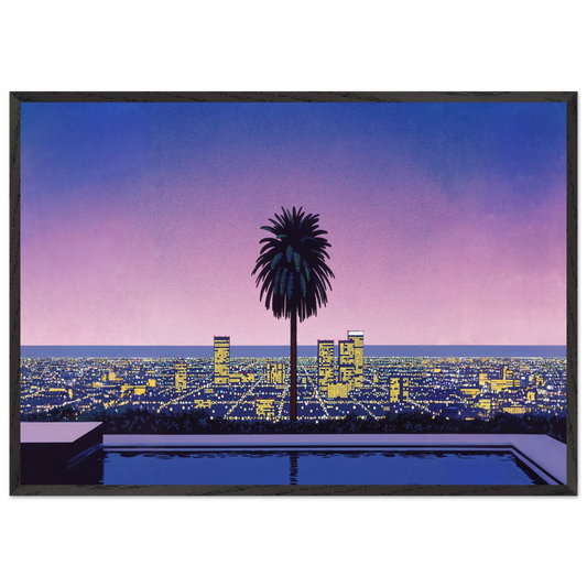 Pacific Breeze 2 N1 - Hiroshi Nagai 70x100 cm / 28x40 inches Framed Art Print – Black Wooden Frame