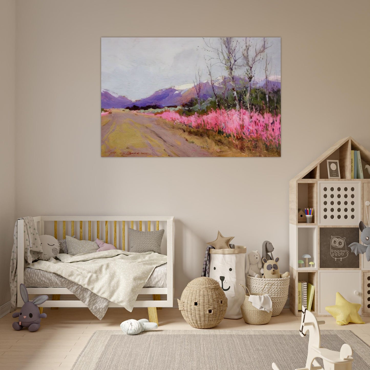 Fireweed Lane - Romanticism - Sydney Laurence Art Prints - 100x150 cm / 40x60″ inches | Sydney Laurence Poster | Sydney Laurence Prints