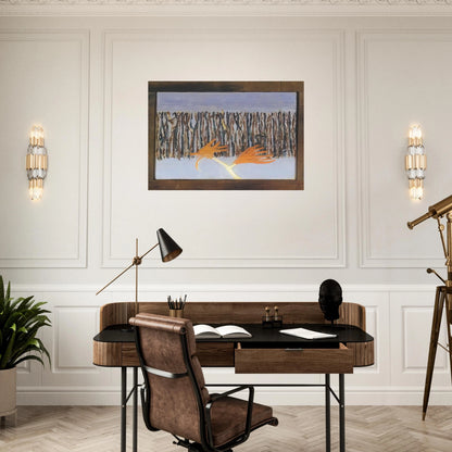 Burning Bush - 1953 - Forrest Bess Brushed Aluminum Print - 70x100 cm / 28x40 inches | Forrest Bess Aluminum Print | Forrest Bess Prints