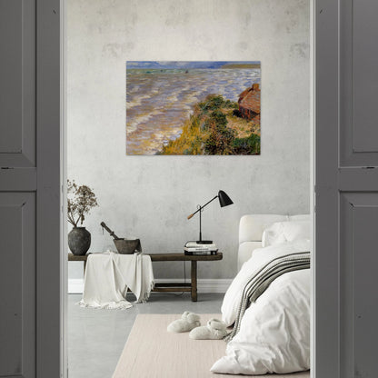 Rising Tide at Pourville - claude monet Brushed Aluminum Print - 70x100 cm / 28x40 inches | claude monet Aluminum Print | claude monet Prints