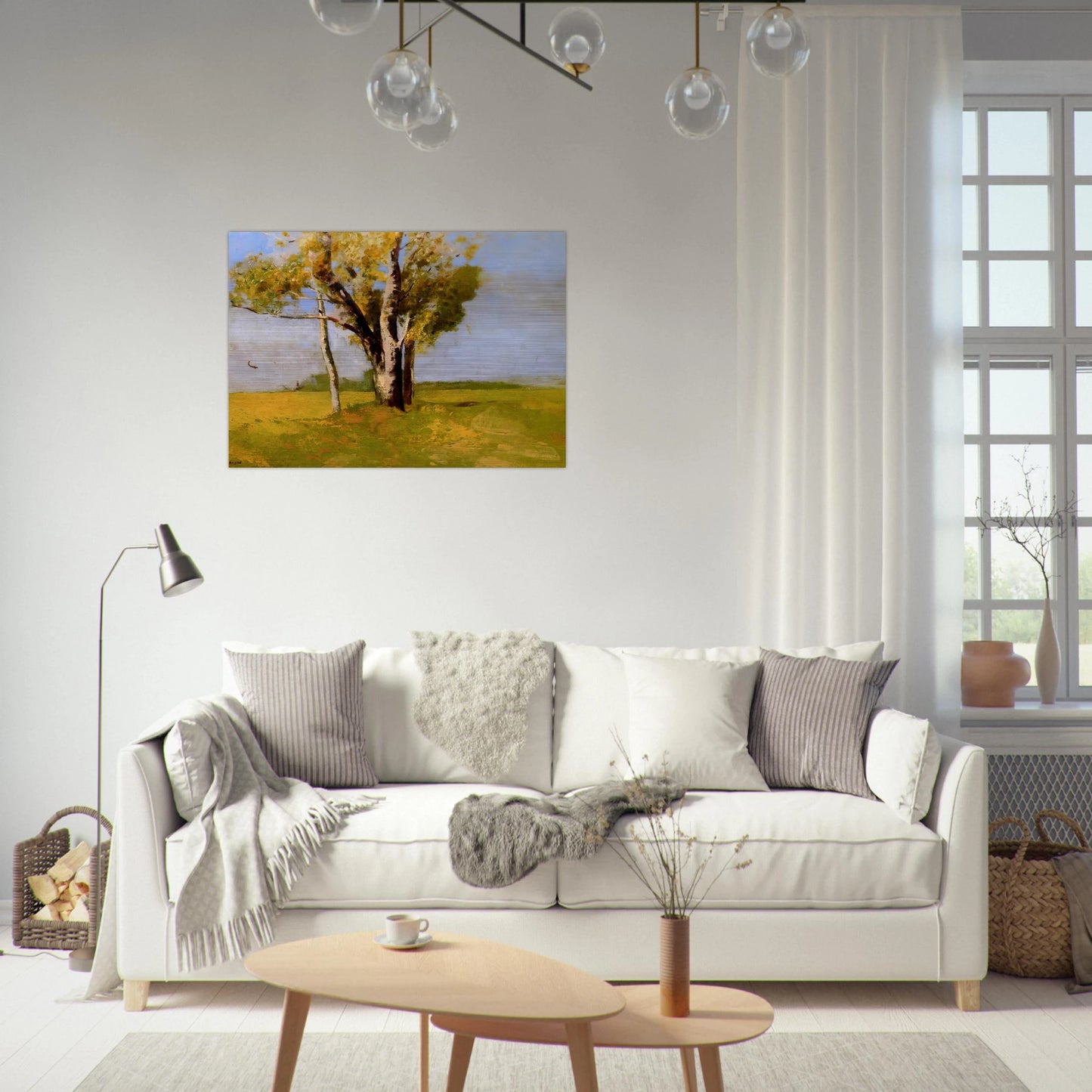 TREES - Odilon Redon Brushed Aluminum Print - 70x100 cm / 28x40 inches | Odilon Redon Aluminum Print | Odilon Redon Prints