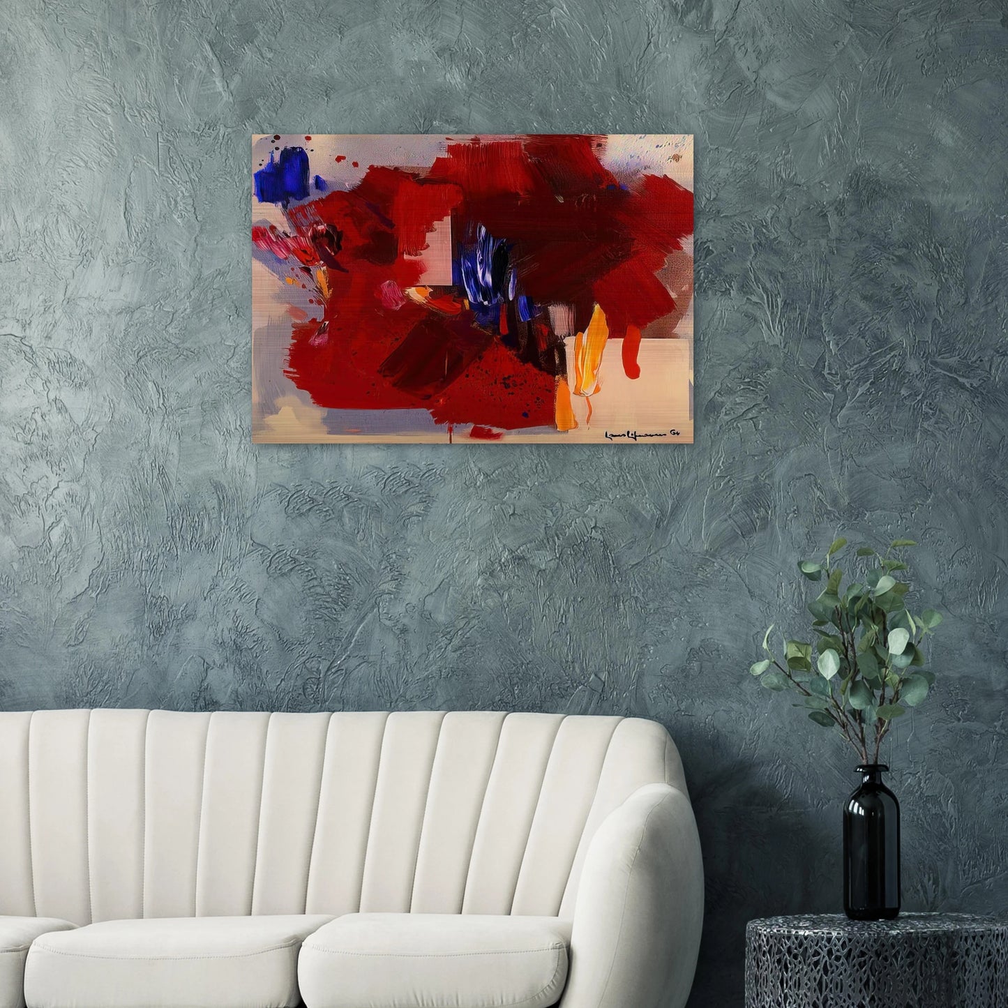 The Clash - Hans Hofmann Brushed Aluminum Print - 70x100 cm / 28x40 inches | Hans Hofmann Aluminum Print | Hans Hofmann Prints