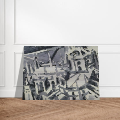 TOWNSCAPE M9 1968 - Gerhard Richter Brushed Aluminum Print - 70x100 cm / 28x40 inches | Gerhard Richter Aluminum Print | Gerhard Richter Prints